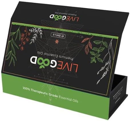 LiveGood Premium Essential Oils Healers - Frankincense, Lemon, Lavender, Tea Tree - 6 x 10ml - Promotes Relaxation, Revitalization & Purification, and Supports Mental Clarity