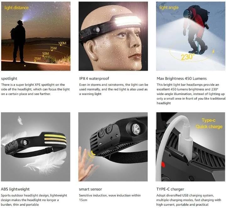 Powerful and rechargeable LED work light suitable for work and sports Infinity Life