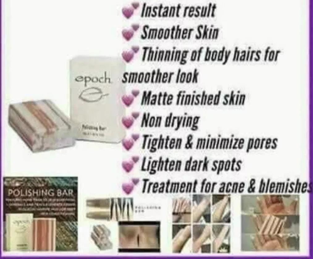 Epoch® Polishing bar ! Limpiador sin jabón Nuskin - Jeune et Belle