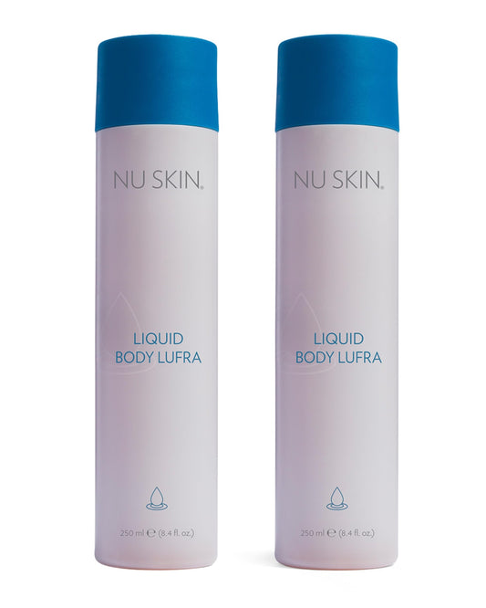 Nu Skin Liquid Body Lufra | Exfoliating and Face Moisturizer, Body Wash For Skin Care | With Ground Walnut Shells, Aloe Vera, Glycerin | Wet skin with Water-work into lather-rinse | 8.4 Fl Oz | 1 Pack
