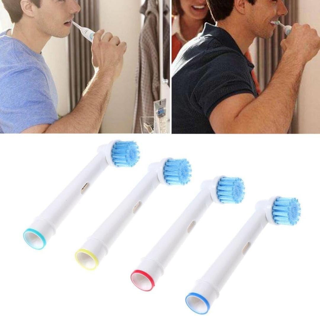 EB17-XS Replacement Heads Compatible with Oral-B Series Genis, Pro, Vitality and Smart Electric Brushes, Pack of 4