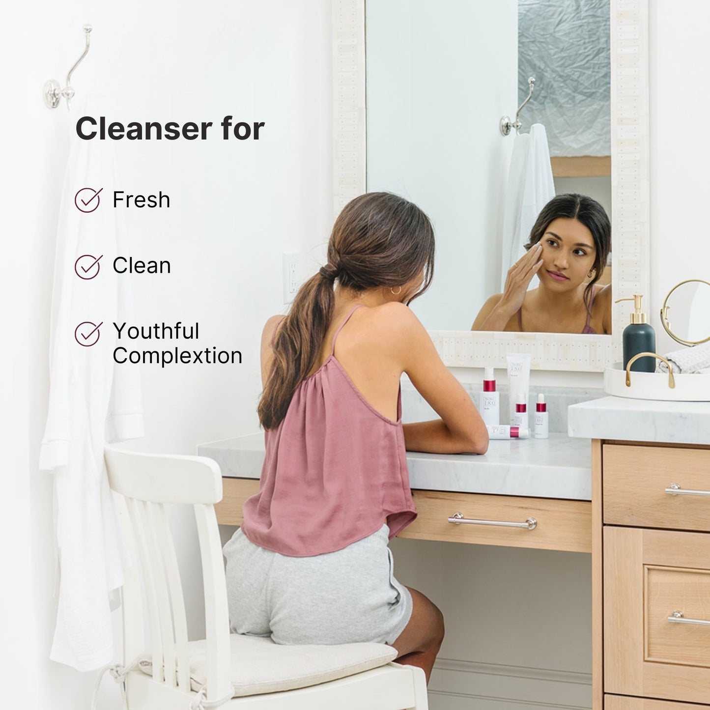 Nu Skin 180°® Face Wash | Aging Cleanser | Vitamin C Face Wash for Youthful Appearance | Fine Lines Reduction & Face Moisturizer | 4.2 Fl Oz | 1 Pack