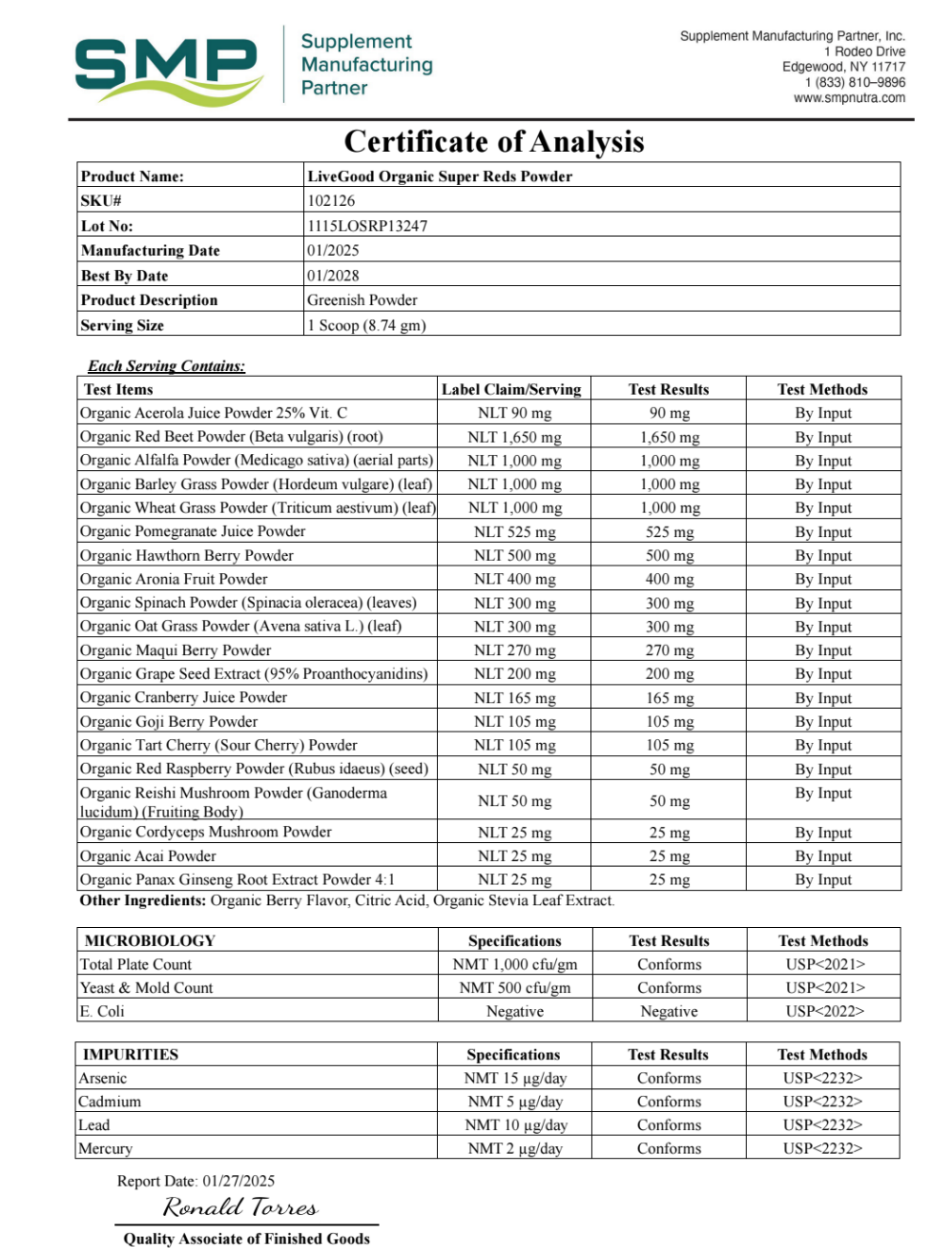 Infinity Life 🧬♾️ LiveGood Super Rojos Antioxidantes