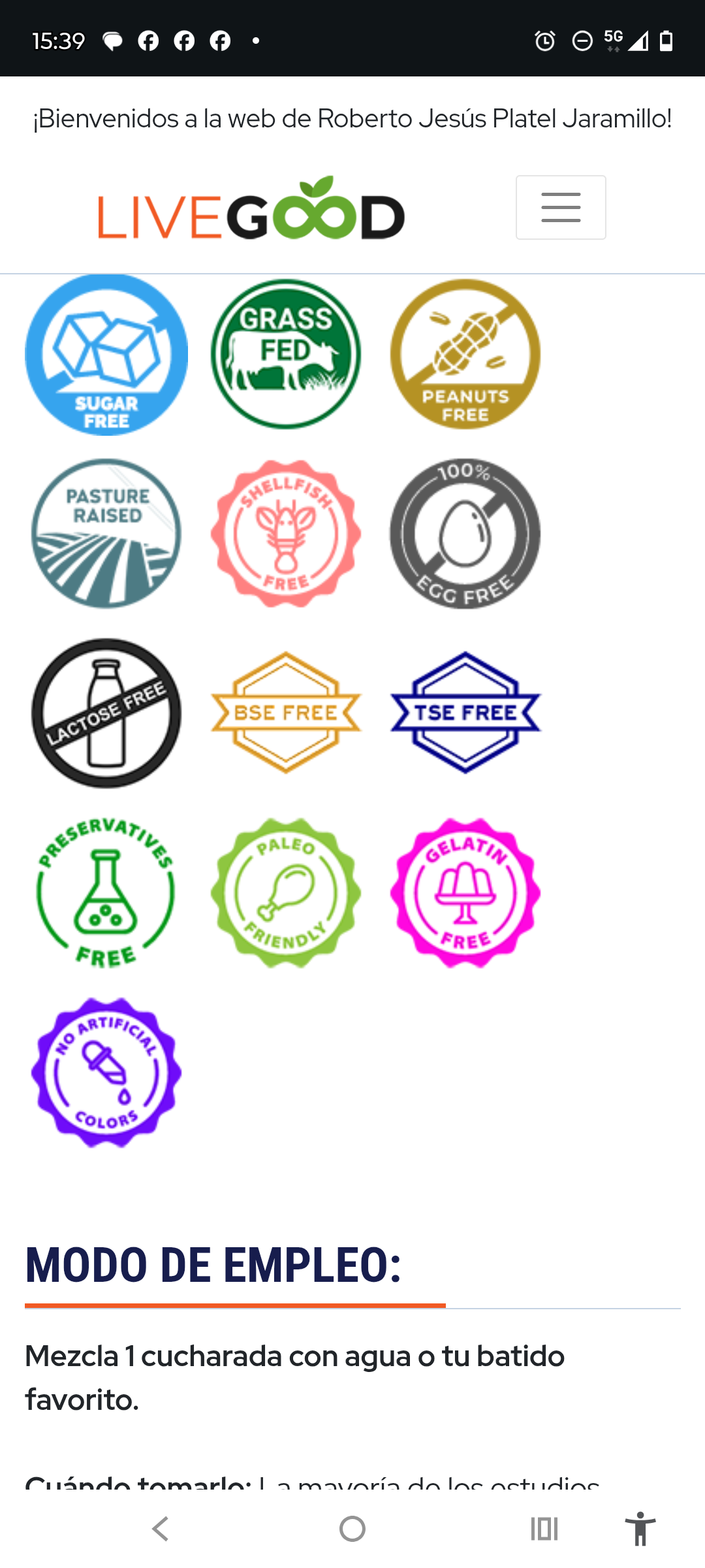 Infinity Life 🧬♾️ LiveGood Super Rojos